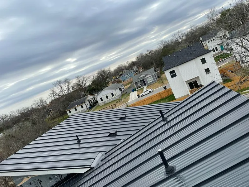 Standing seam metal roof panels with vents for Skylight Repair in Gold River